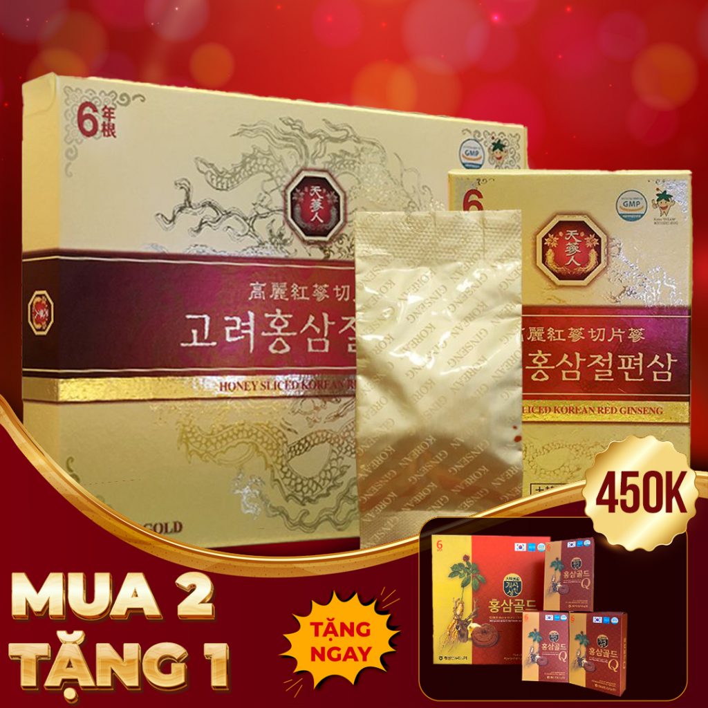 Hồng Sâm Lát Tẩm Mật Ong BIO Hàn Quốc Hộp 200g