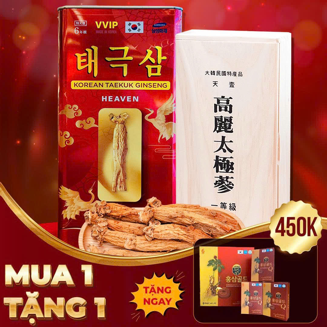 Thiên sâm củ khô Chính Phủ Dragon King Hộp 300g (10 củ)