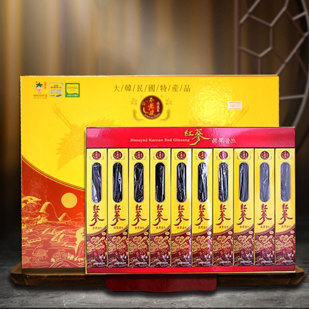 Hồng Sâm Củ Tẩm Mật Ong Daedong Hàn Quốc Hộp 200g ( 10 Củ )