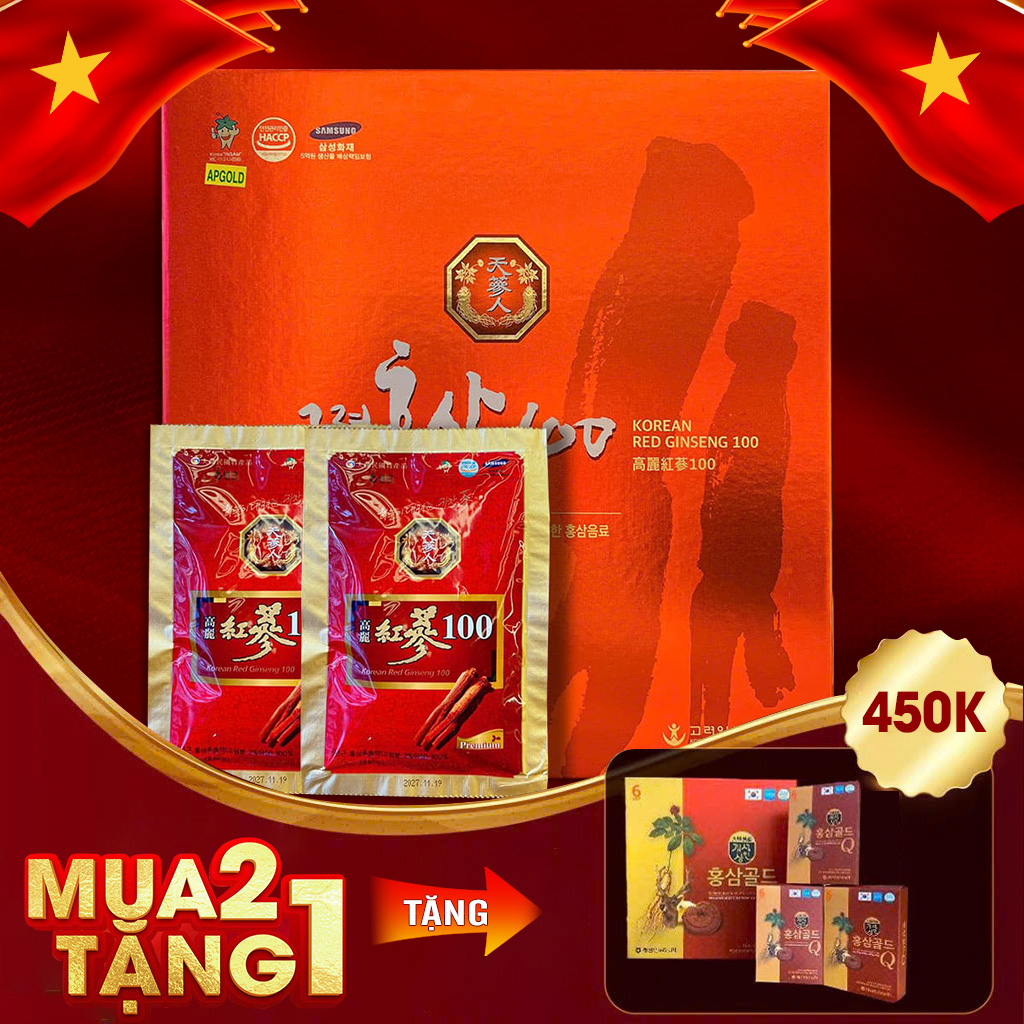 Nước Hồng Sâm Nguyên Chất 100% Bio Apgold